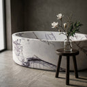 Natural stone bath in Milas Lilac - Image 4