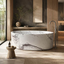 Natural stone bath in Milas Lilac - Image 1