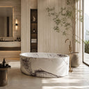 Natural stone bath in Milas Lilac - Image 6
