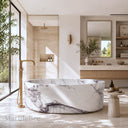 Natural stone bath in Milas Lilac - Image 7
