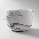 White marble bathtub in Milas Lilac - Image 4