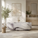 Calacatta Bathtub in Milas Lilac - Image 1