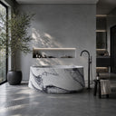 Freestanding marble tub in Milas Lilac - Image 1