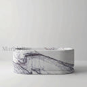 Stone freestanding tub in Milas Lilac - Image 2