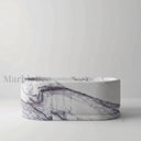 Stone freestanding tub in Milas Lilac - Image 2