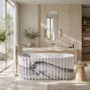 Natural stone bath in Milas Lilac - Image 1