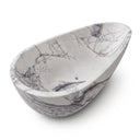 White marble bathtub in Milas Lilac - Image 3