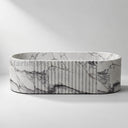 Calacatta Bathtub in Milas Lilac - Image 5