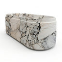 Freestanding marble tub in Valgri white - Image 3