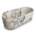 Freestanding marble tub in Valgri white - Image 4