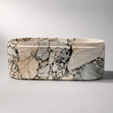 Freestanding marble tub in Valgri white - Image 6