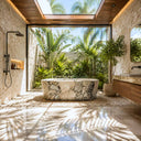 Stone freestanding tub in Valgri white - Image 1