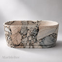 Natural stone bath in Valgri white - Image 4