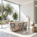 Natural stone bath in Valgri white - Image 1