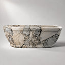 Marble bathtub in Valgri white - Image 5