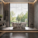 Marble bath in Valgri white - Image 7