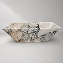 Marble tub in Valgri white - Image 5