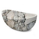 White marble bathtub in Valgri white - Image 3