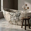 White marble bathtub in Valgri white - Image 4