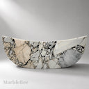 White marble bathtub in Valgri white - Image 5