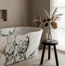 Natural stone bathtub in Valgri white - Image 4