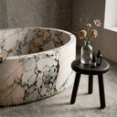 Freestanding marble tub in Valgri white - Image 4