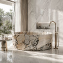 Freestanding marble tub in Valgri white - Image 1