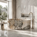 Freestanding marble tub in Valgri white - Image 1