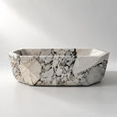 Natural stone bath in Valgri white - Image 2