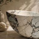 Marble bathtub in Valgri white - Image 5