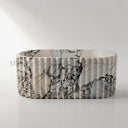Freestanding marble tub in Valgri white - Image 5