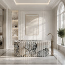 Freestanding marble tub in Valgri white - Image 1