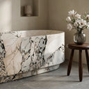 Natural stone bath in Valgri white - Image 4
