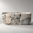 Natural stone bath in Valgri white - Image 2
