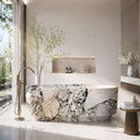 Natural stone bath in Valgri white - Image 1