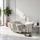 Marble bathtub in Valgri white - Image 1