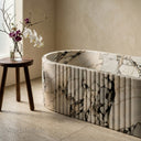 Marble tub in Valgri white - Image 4