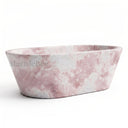Pink marble bathtub in Rosa Eterea Pink - Image 6