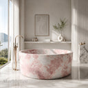 Natural stone bathtub in Rosa Eterea Pink - Image 1