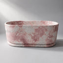 Freestanding marble tub in Rosa Eterea Pink - Image 2