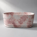 Freestanding marble tub in Rosa Eterea Pink - Image 2