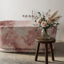 Freestanding marble tub in Rosa Eterea Pink - Image 4