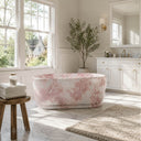 Freestanding marble tub in Rosa Eterea Pink - Image 3