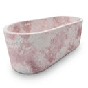 Marble tub in Rosa Eterea Pink - Image 5
