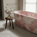 Marble tub in Rosa Eterea Pink - Image 3