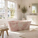 Pink marble bathtub in Rosa Eterea Pink - Image 1
