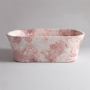 Pink marble bathtub in Rosa Eterea Pink - Image 2