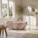 Pink Stone Bathtub in Rosa Eterea Pink - Image 1