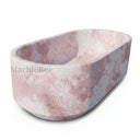 Natural stone bathtub in Rosa Eterea Pink - Image 5