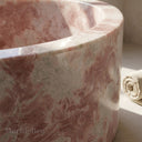 Stone bathtub in Rosa Eterea Pink - Image 3